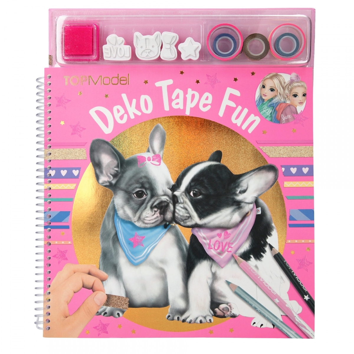 TopModel Deko Tape Fun Värityskirja Dog