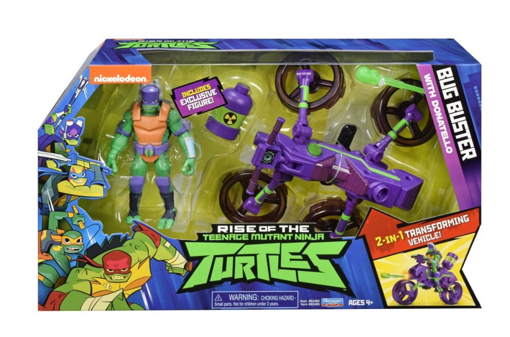 Turtles Donatello Bug Buster muuntuva moottoripyörä