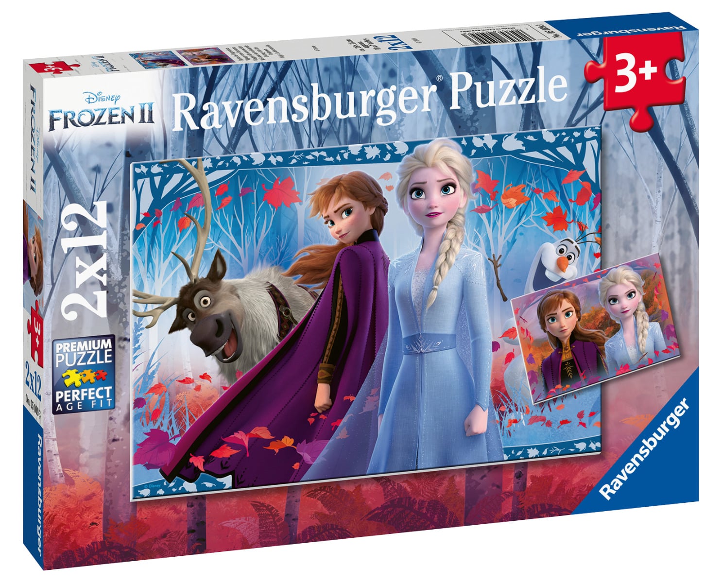 Ravensburger Disney Frozen II palapelisetti 2 x 12