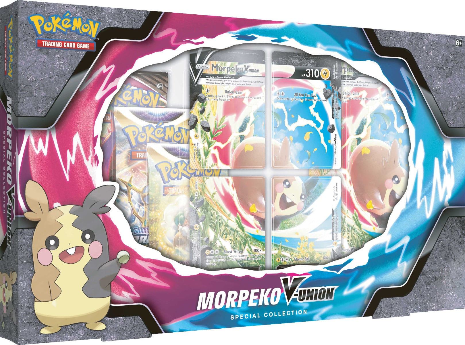 Pokémon Special Collection Morpeko V-Union keräilykortti – lahjapakkaus