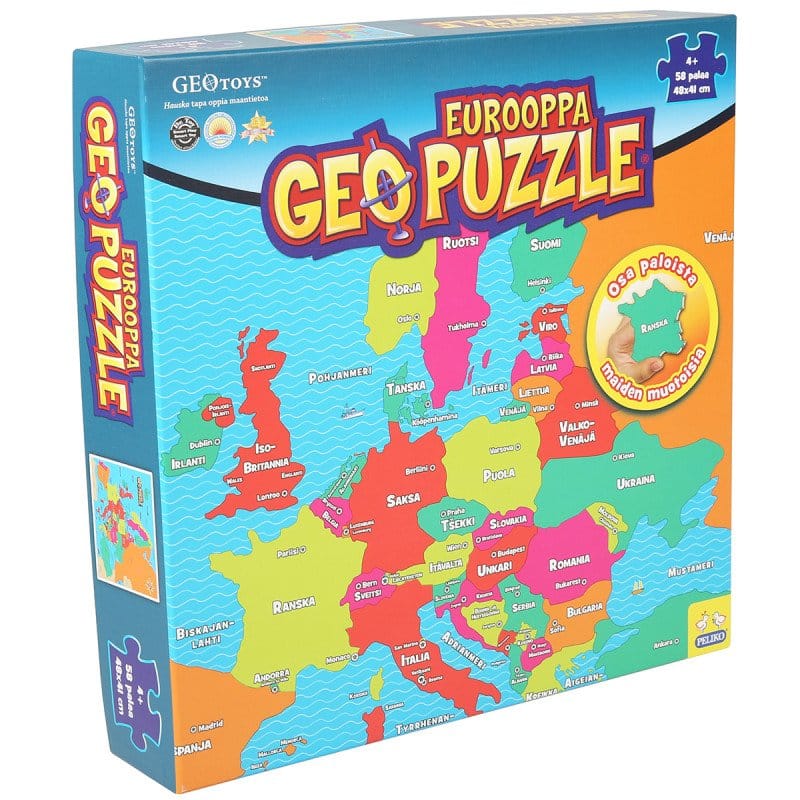 Geo Puzzle Eurooppa-palapeli 58 palaa