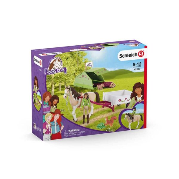 Schleich Hevonen + camping setti