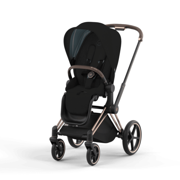 Cybex Priam yhdistelmävaunut ruusukulta rungolla, Stardust black + cloud z turvakaukalo