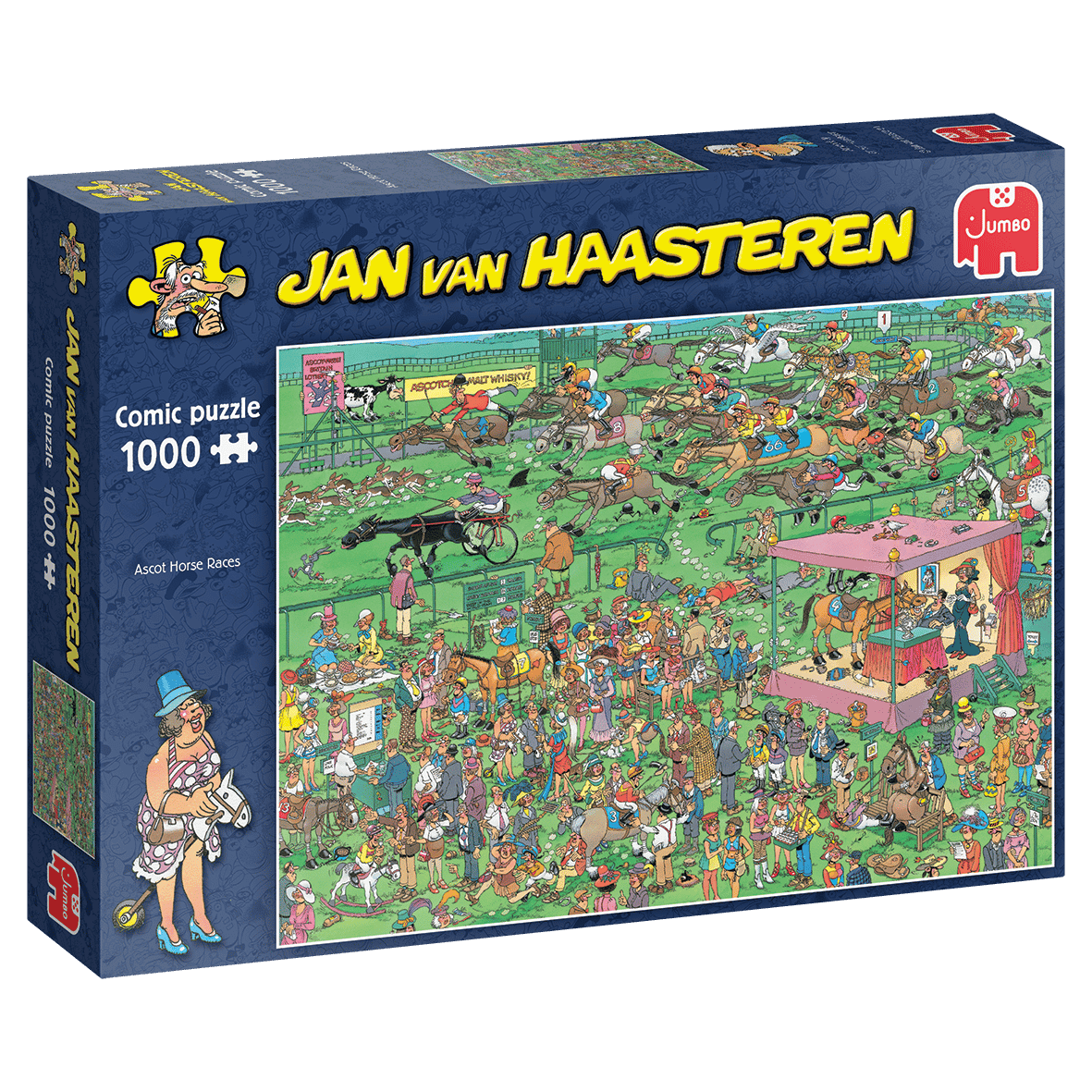 Jan Van Haasteren Comic puzzle Ascot Horse Races 1000 palaa
