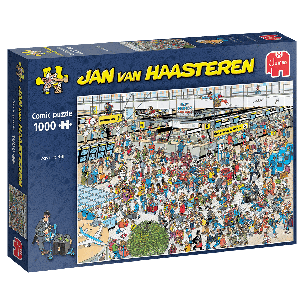 Jumbo Jan Van Haasteren Comic puzzle Departure Hall 1000 palaa