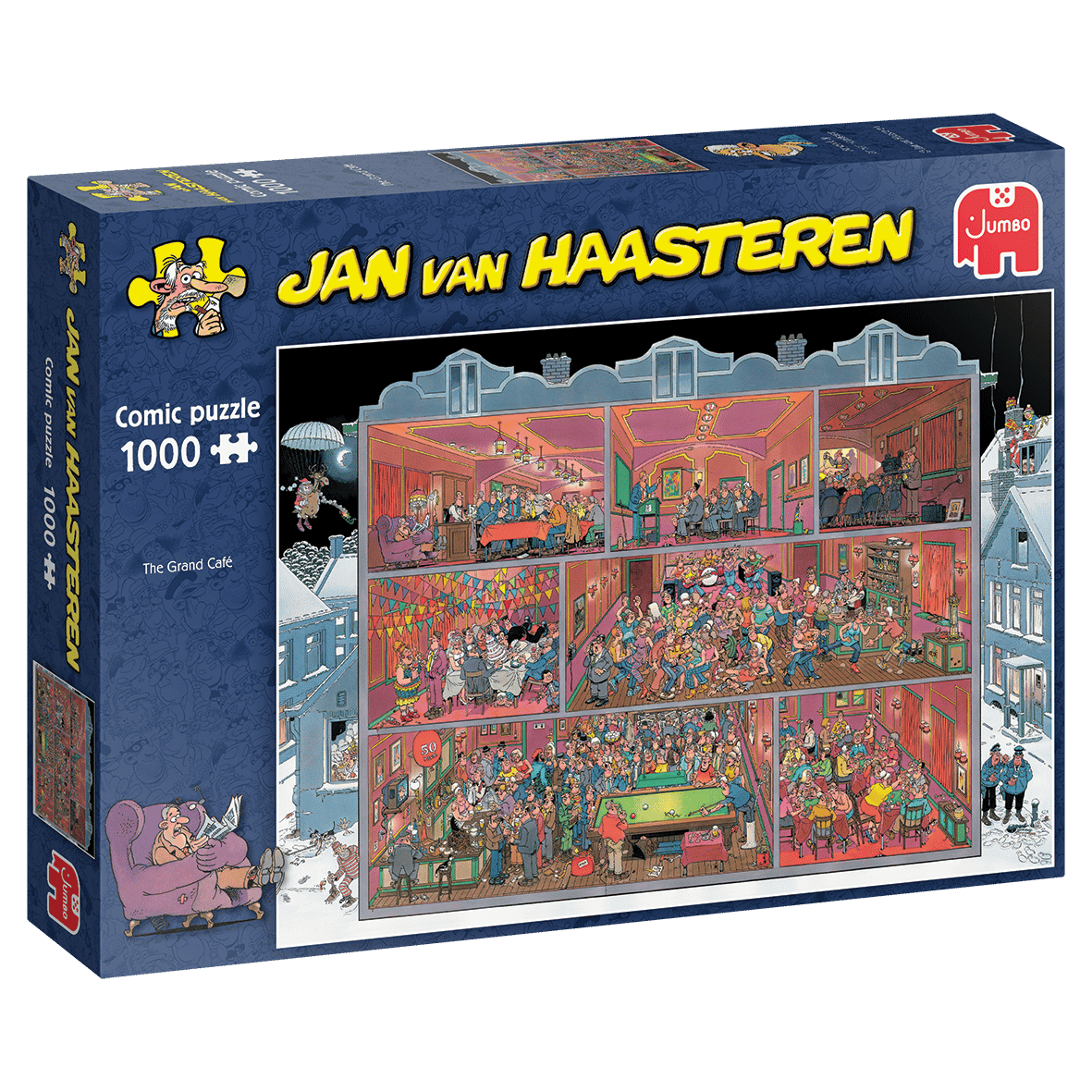 Jan Van Haasteren Comic puzzle The Grand Cafe 1000 palaa