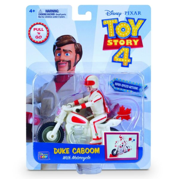 Toy Story 4 Duke Caboom ja moottoripyörä
