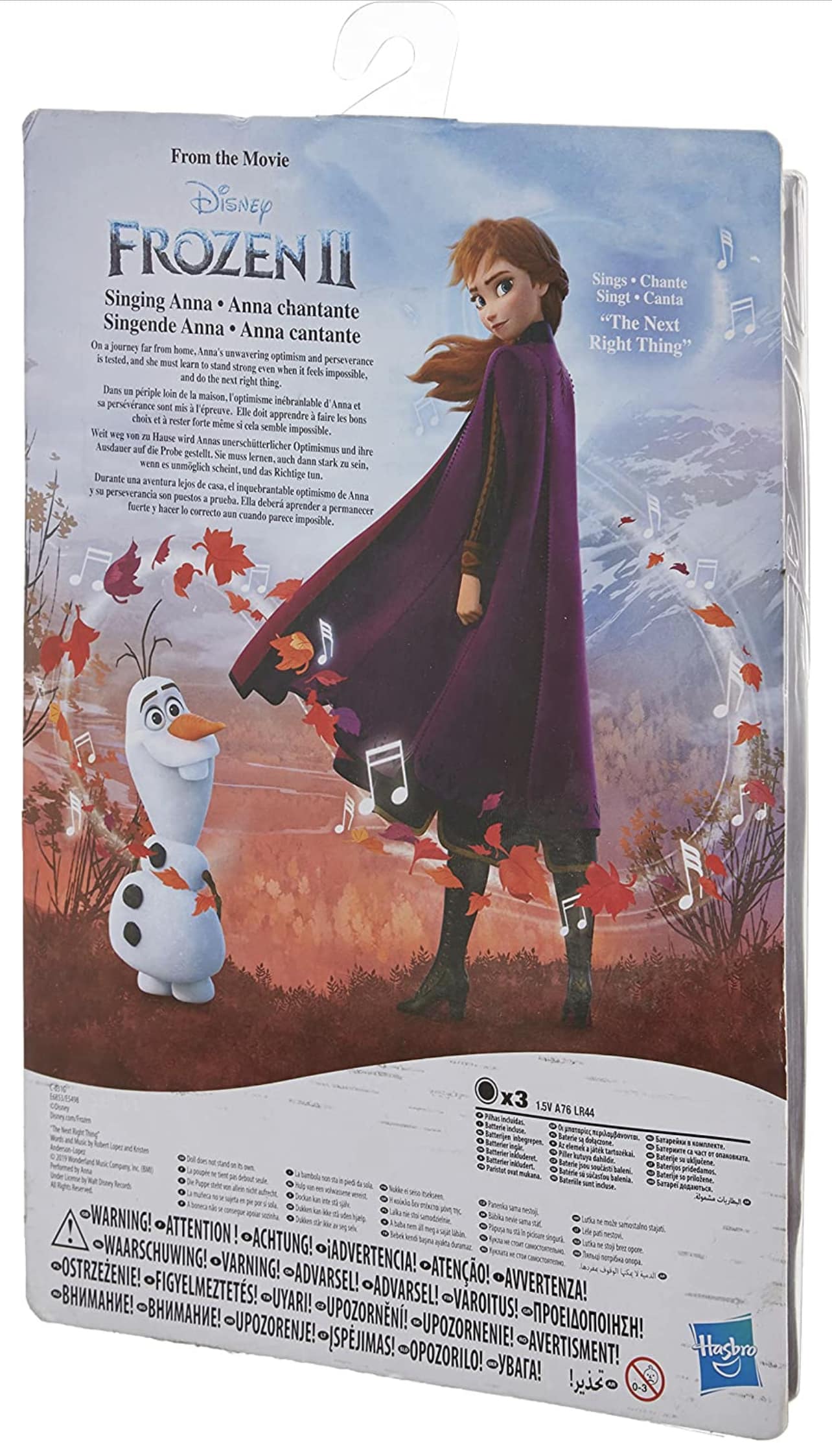 Disney Frozen II Laulava Anna -nukke