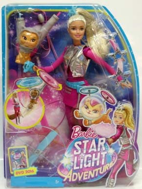 Barbie Starlight Adventure -nukke ja Pupcorn-lemmikki