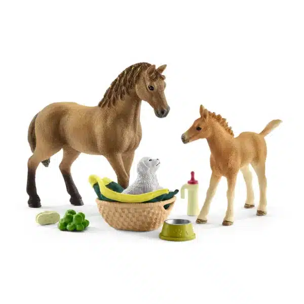 Schleich Horse Club Sarahin eläinvauvojen hoitosarja 42432-muksumassi.fi