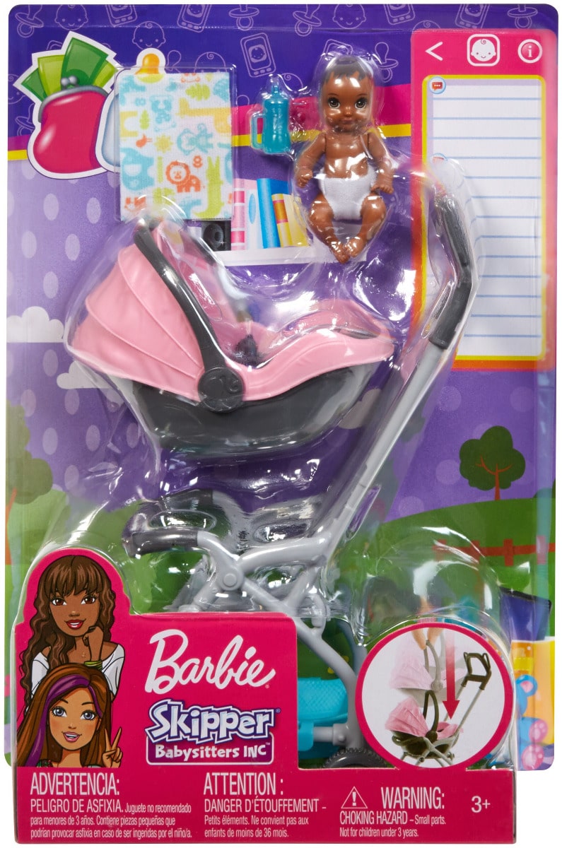 Barbie Skipper Babysitters Inc. vauva ja rattaat