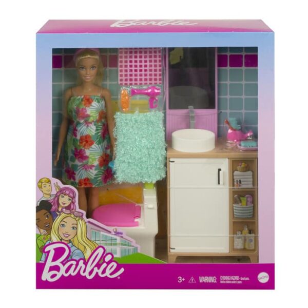 Barbie Room & Doll kylpyhuonesetti