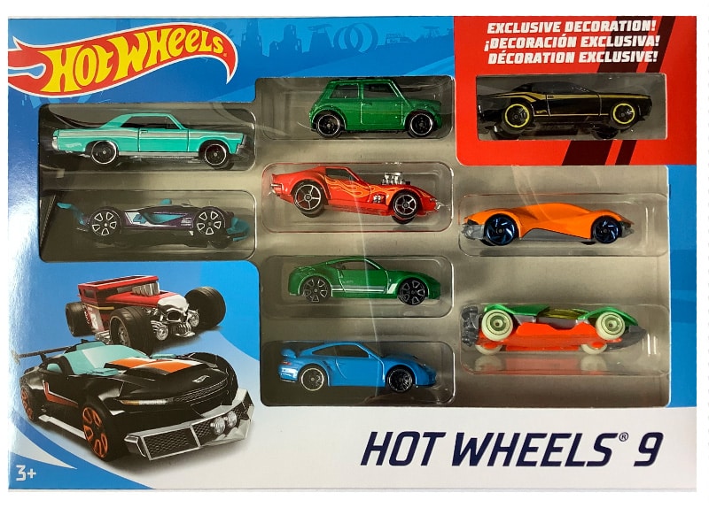 Hot Wheels metalliset pikku-autot 9-pack