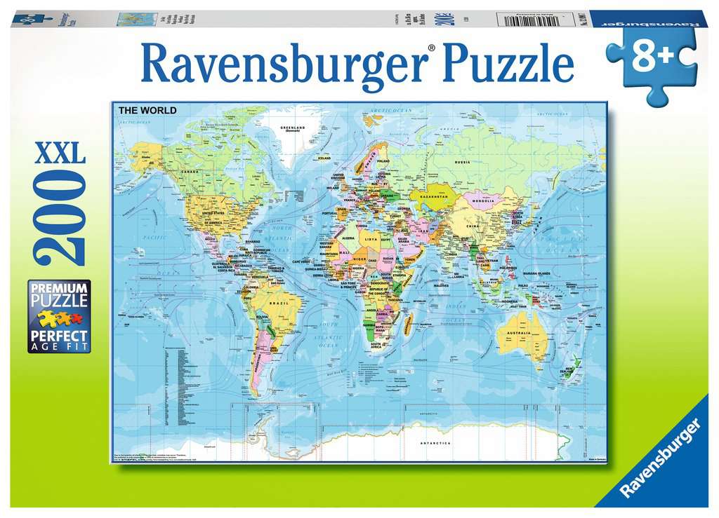 Ravensburger Maailman kartta -palapeli 200XXL