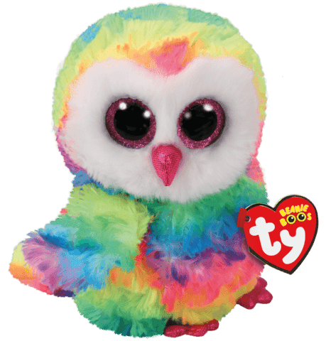 TY Pehmo Owen – multicolor owl medium