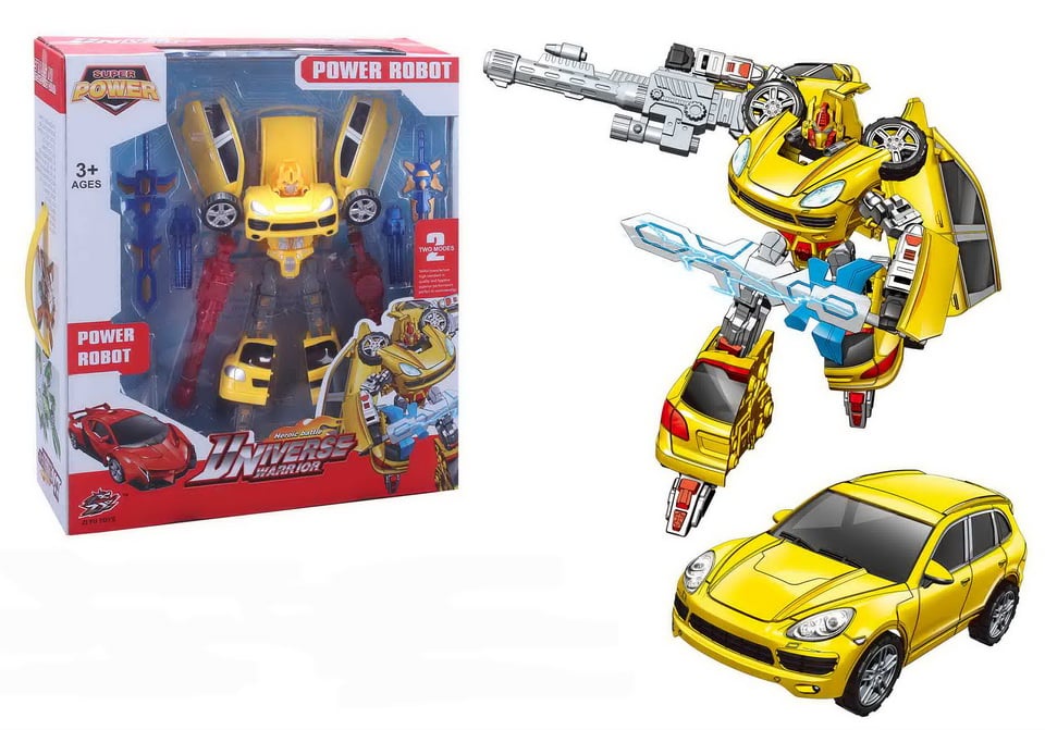 Universe warrior Power robotti keltainen