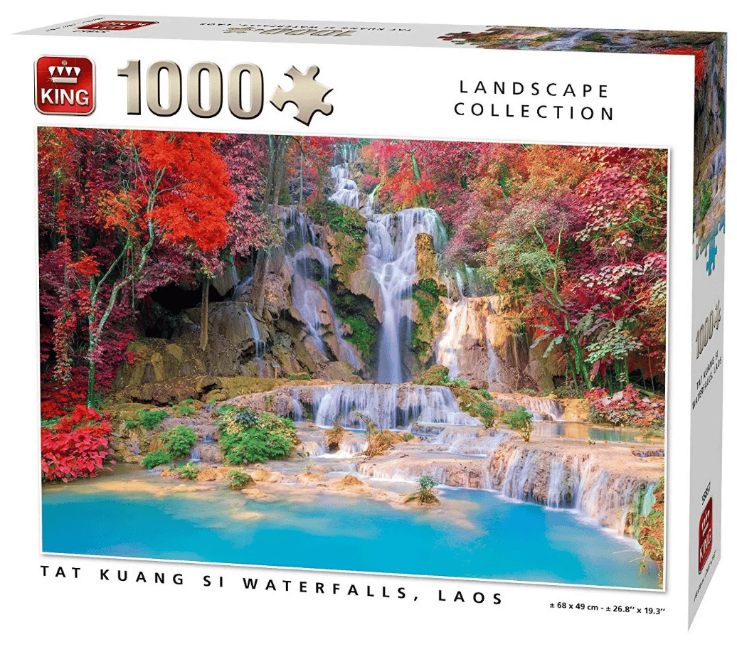 King 1000 palan palapeli Tat Kuang Si Waterfalls, Laos