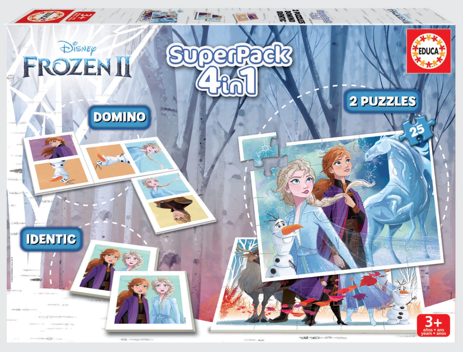 Educa Disney Frozen 2 pelipaketti 4in1