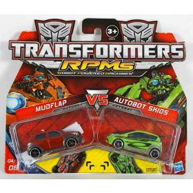 Transformers PRMs Mudflap ja Autobot Skids Pikkuautot