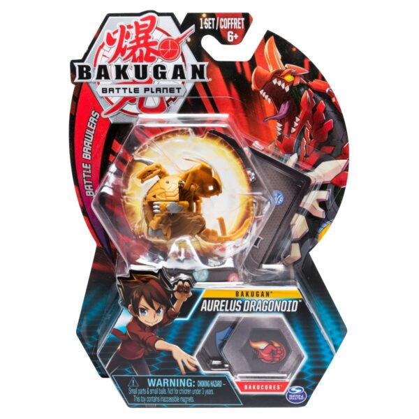 Bakugan Battle Planet Aurelus Dragonoid ruskea