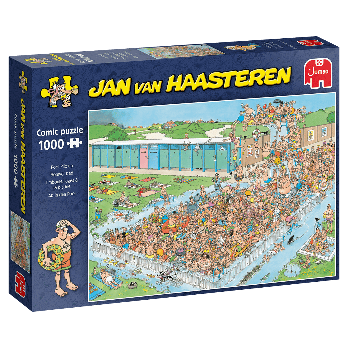 Jan Van Haasteren Comic puzzle Fun Around the Pool 1000 palaa