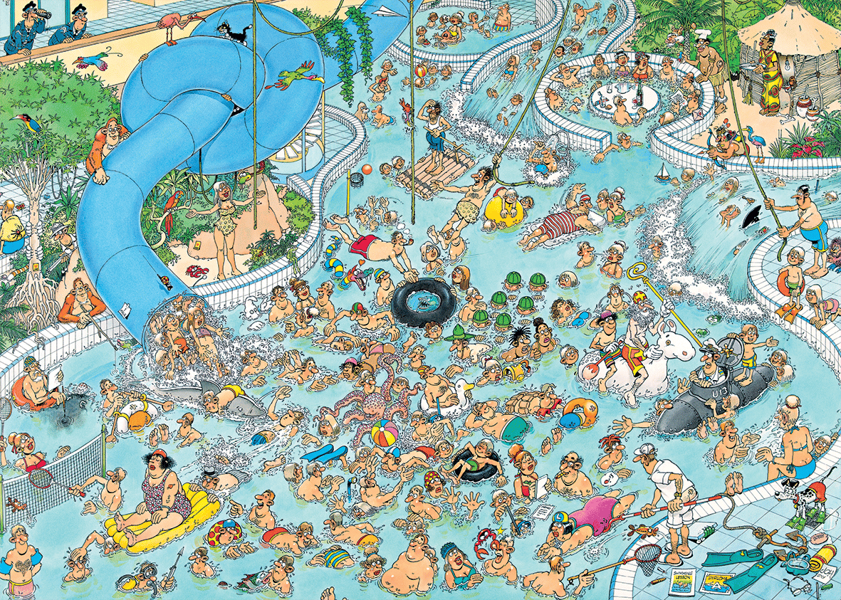 Jan Van Haasteren Comic puzzle Whacky Water World