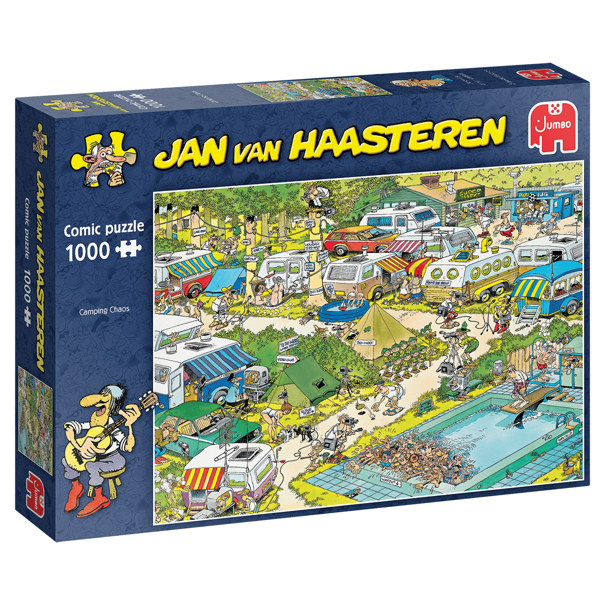 Jan Van Haasteren Comic puzzle Camping Chaos 1000 palaa