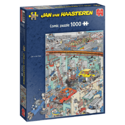 Jan Van Haasteren Comic puzzle Cars in the Make