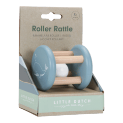 Little Dutch Roller Rattle Sininen Puuhelistin