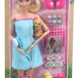 Barbie ja kylpylätarvikkeet