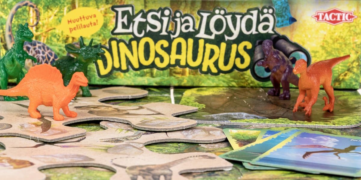 Etsi ja löydä Dinosaurus lautapeli
