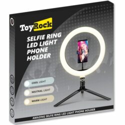 SELFIE RING LED LIGHT PHONE HOLDER -muksumassi.fi