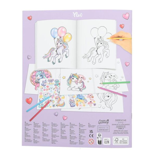 Ylvi Unicorn Värityskirja-muksumassi.fi
