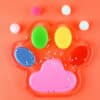 SQUISHY CAT PAW 180G CLEAR RAINBOW 13,5cm Puristelutassu