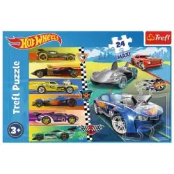 Trefl Hot Wheels 24 maxi palapeli