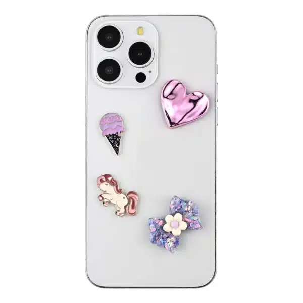 ONSALA Koristeet Pimp Your Phone Metalli Ja Muovi 4 Kpl 5 ONSALA Koristeet Pimp Your Phone