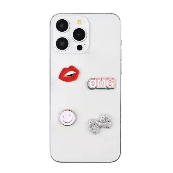 ONSALA Koristeet Pimp Your Phone Metalli Ja Muovi 4 Kpl 6 ONSALA Koristeet Pimp Your Phone