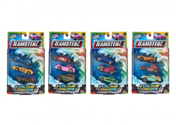 Teamsterz Colour Change die-cast väriä vaihtavat 3 pikkuautoa-muksumassi.fi