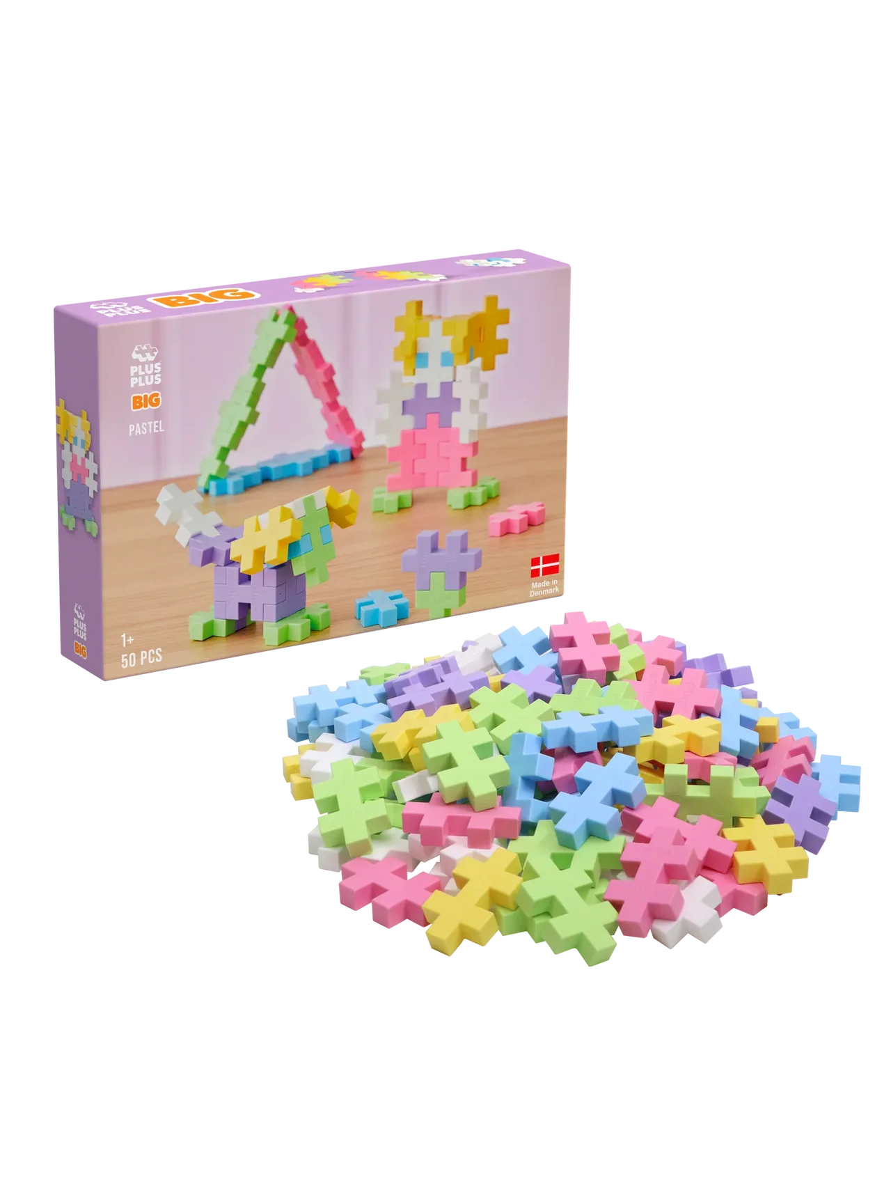 Plus-Plus BIG Pastel Color Mix-paketti 50 palaa - Image 2