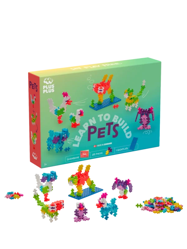 Plus-Plus Learn to build Pets-paketti 250 palaa 12 Plus-Plus Learn to build Pets-paketti 250 palaa