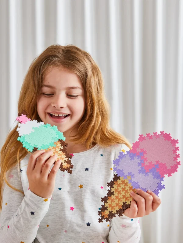 Plus-Plus Puzzle By Number Ice Cream Cones 250 palaa - Image 3
