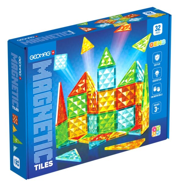 GEOMAG MAGNETIC TILES GEMS 32pcs-mujksumassi.fi