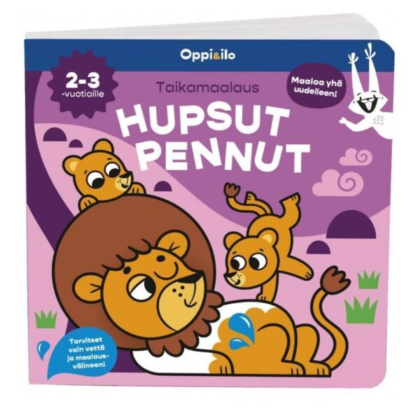 Oppi&ilo Hupsut pennut -taikamaalauskirja-muksumassi.fi