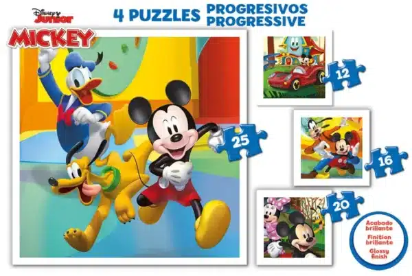 Educa Disney Mickey 4 in 1 palapeli-muksumassi.fi