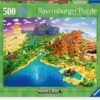 Ravensburger Minecraft palapeli 500-muksumassi.fi