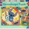 Ravensburger palapeli Disney Stitch 3 x 49 palaa-muksumassi.fi