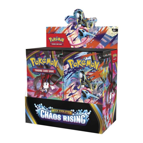 Pokémon ME04 Chaos Rising Booster -keräilykortit, 36-PACK-muksumassi.fi