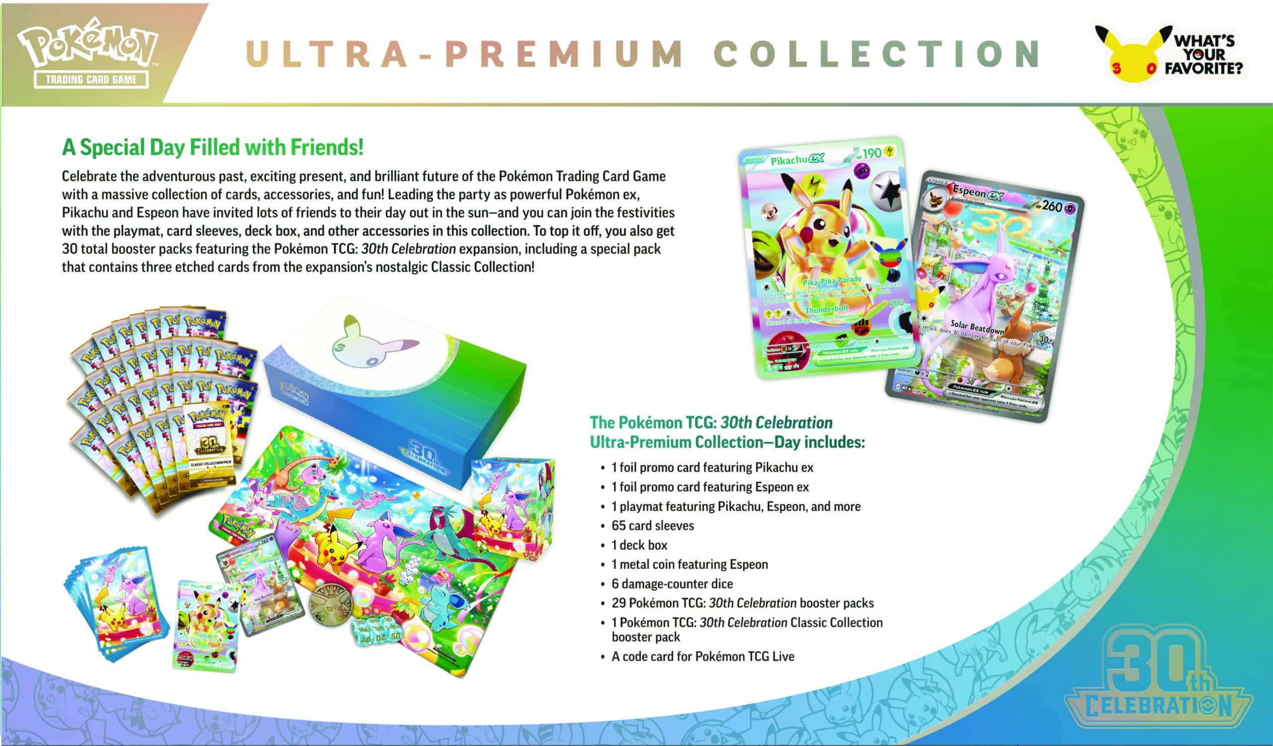Pokèmon 30th Celebration Ultra Premium Collection Day-muksumassi.fi