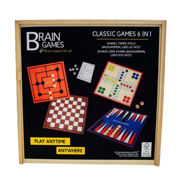 Brain Games Klassikkopelit 6 in 1-muksumassi.fi