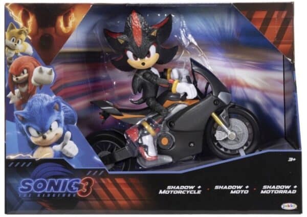 Sonic 3 Movie Shadow & Moottoripyörä-muksumassi.fi